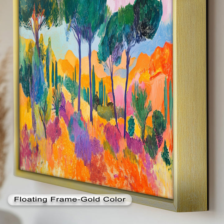 Ölgemälde „Golden Horizon“ – Fauvistische Landschaft