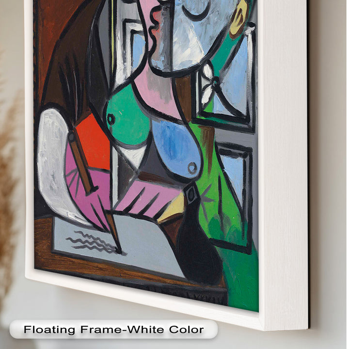 Dreaming Scribe – Woman Writing by the Window Picasso Oil Painting