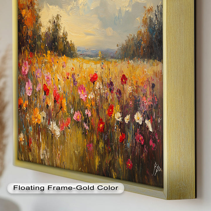 Wildflower Field – Floral Oil Painting