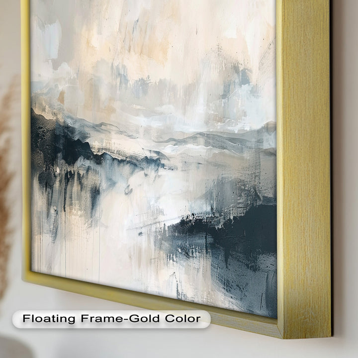Abstract Landscape Reflection – Modern Serenity Oil Painting