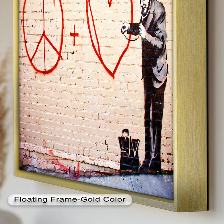Peace + Love Equation – Banksy Oil Painting