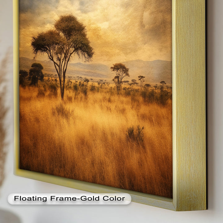 African Savanna Tree Wall Art – Landscape Oil Painting