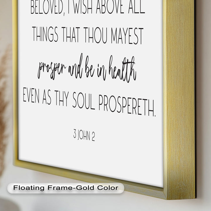 3 John 2 Wall Art – Christian Bible Oil Paintings