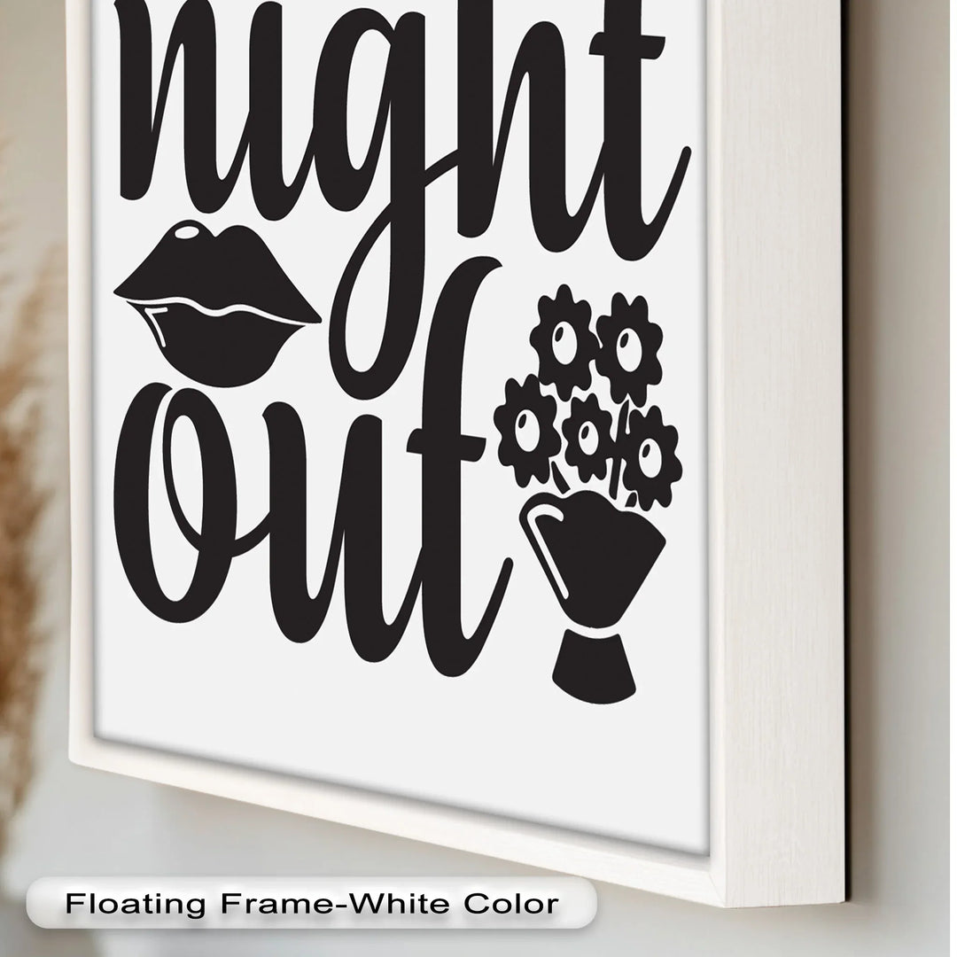 Girls Night Out – Typography Oil Painting - MyPhotoStation