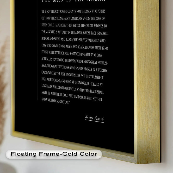 The Man in the Arena – Inspirational Quote Oil Painting - MyPhotoStation