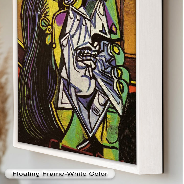 Weeping Woman in Crimson Hat – Picasso Oil Painting