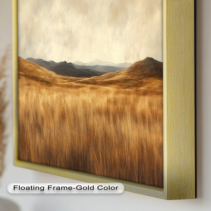 Golden Prairie Horizon – Landschaftsölgemälde