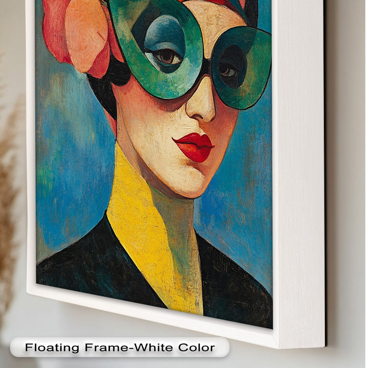 Retro Elegance Oil Painting – Fauvism Woman