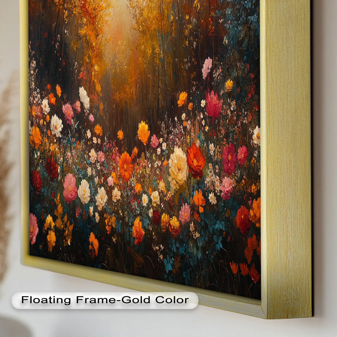 Autumn Floral Meadow – Colorful Nature Oil Paintings
