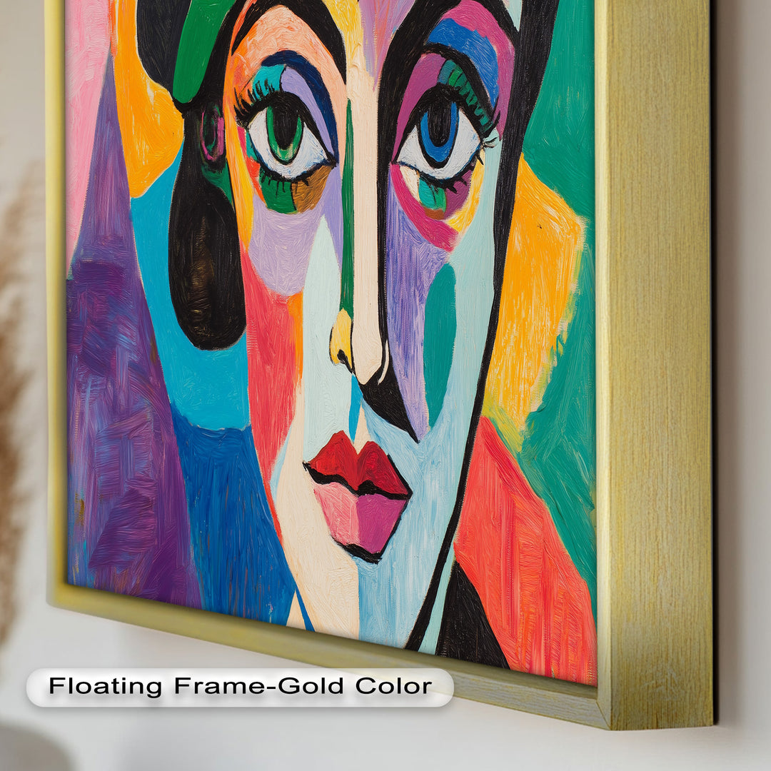 Frauenporträt Ölgemälde – Fauvistische expressionistische Kunst