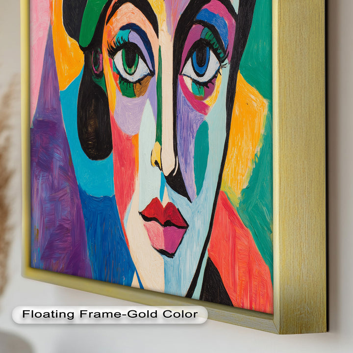 Frauenporträt Ölgemälde – Fauvistische expressionistische Kunst