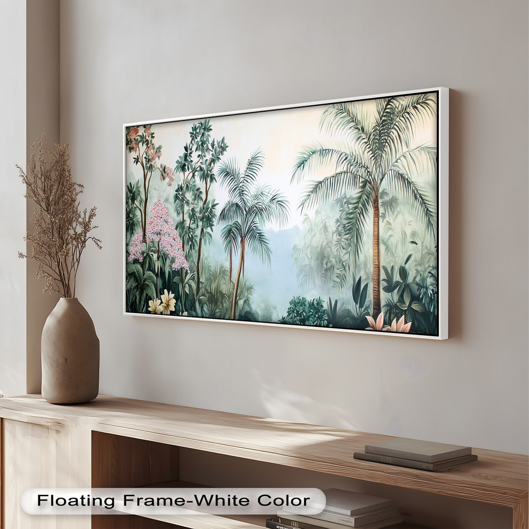 Jungle View – Tropical Floral Oil Painting