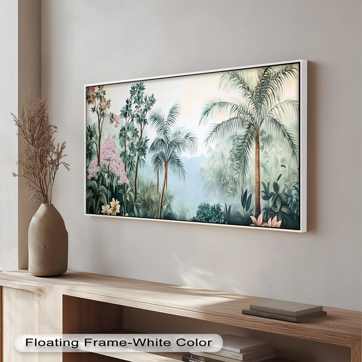 Jungle View – Tropical Floral Oil Painting