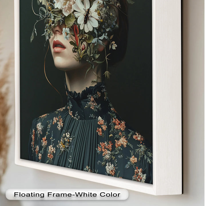 Floral Reverie – Surreal Botanical Portrait Oil Painting - MyPhotoStation