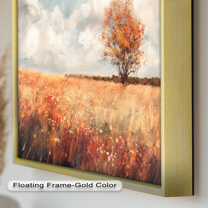 Vintage Autumn Fall – Landscape Oil Painting