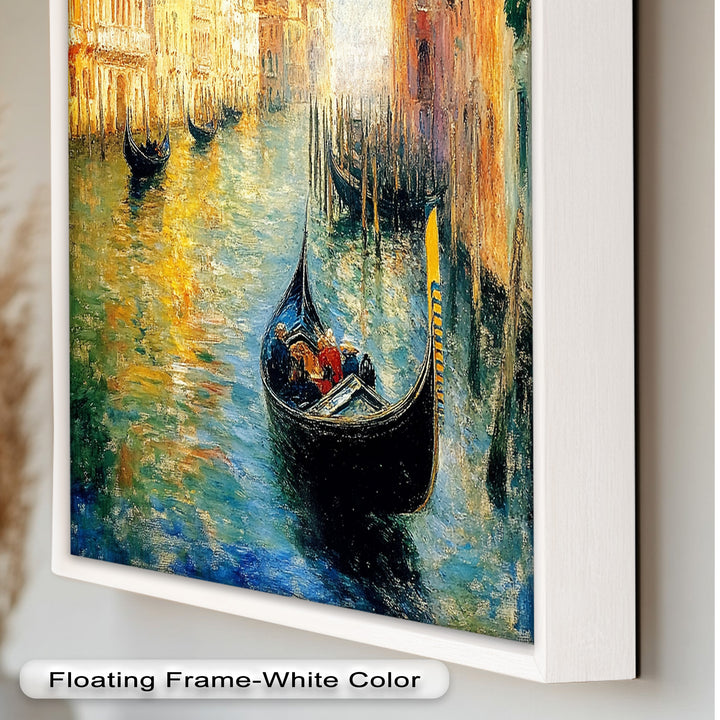 Venice Gondola Scene - Impressionist Oil Painting
