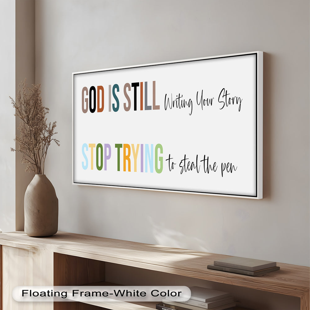 Faith-Inspired Religious Quote Art – Trust the Author of Your Life