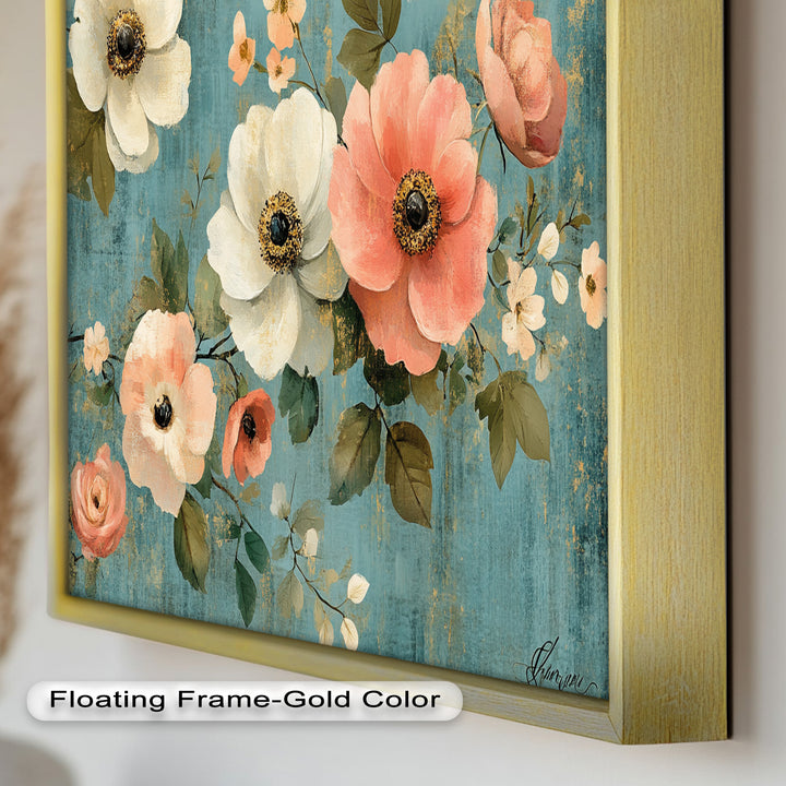 Vintage Bloom – Elegant Floral Oil Painting