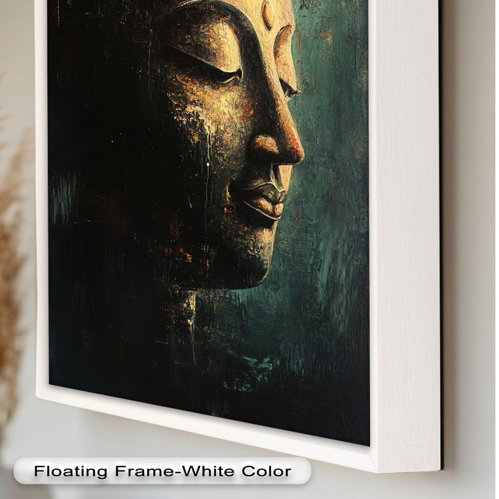 Buddha Face Wall Art – Religious Oil Painting