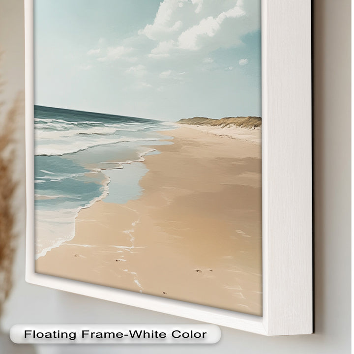 Endless Shoreline – Serene Seascape Oil Painting