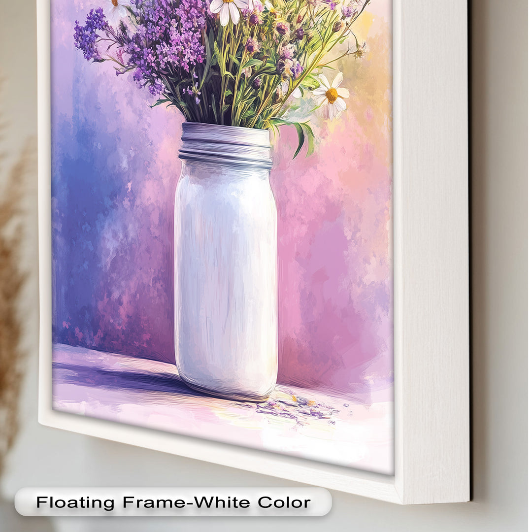 Wildflower Harmony – Sanftes Pastellblumen-Ölgemälde