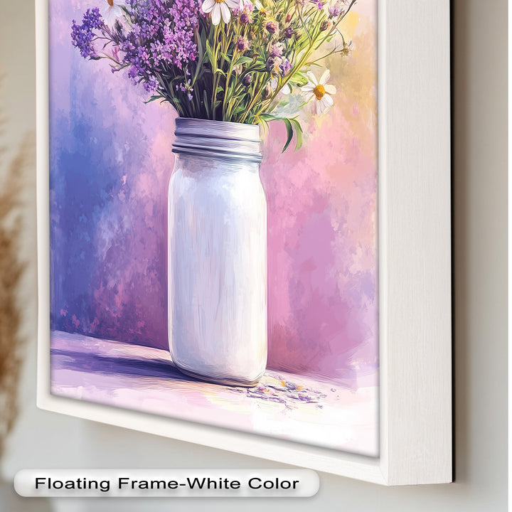 Wildflower Harmony – Sanftes Pastellblumen-Ölgemälde