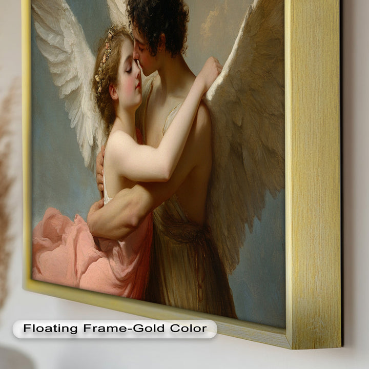 Heavenly Embrace – Cupid and Psyche Renaissance Love Oil Painting