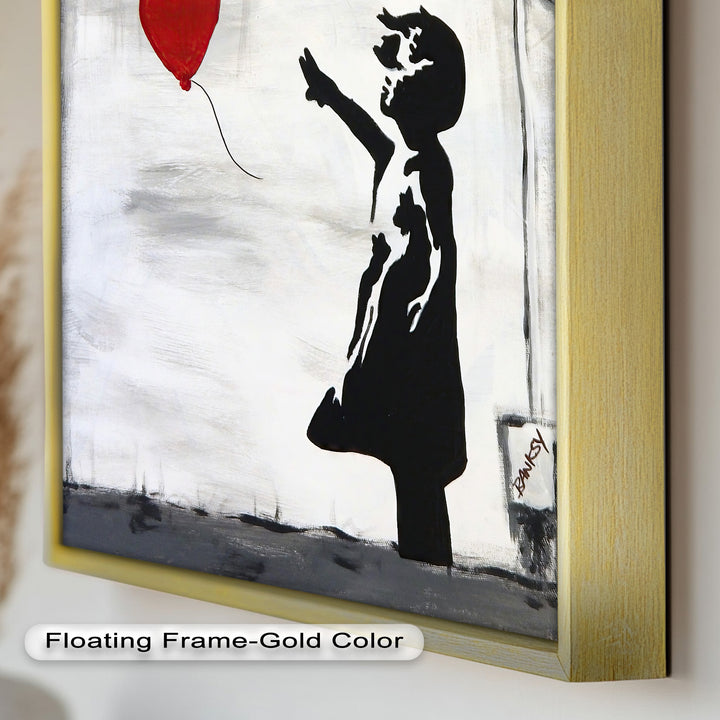 Girl with Heart Balloon – Banksy Oil Painting