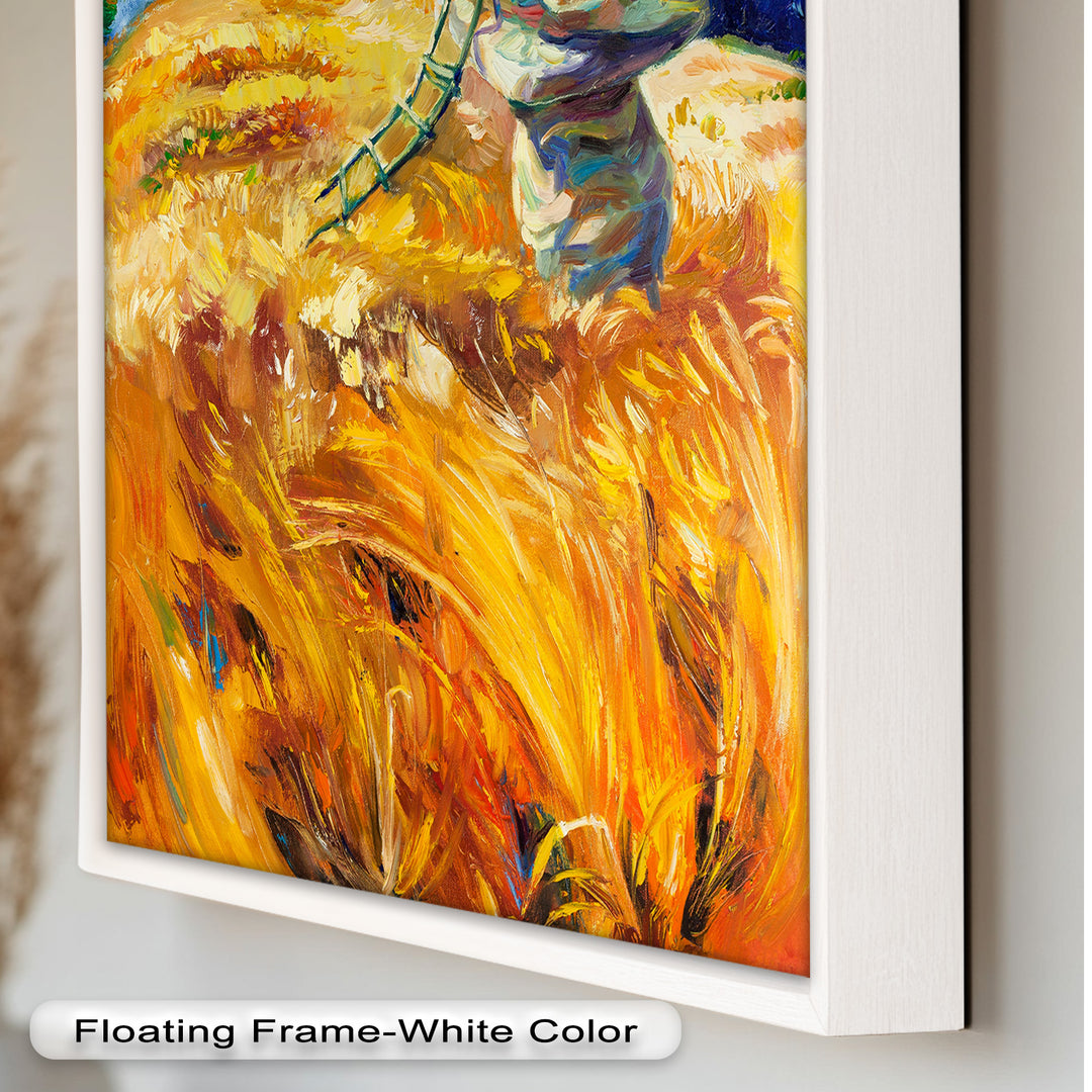 Golden Harvest – Impressionist Oil Painting