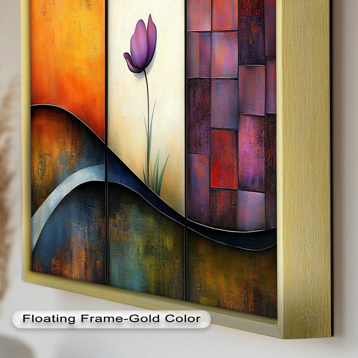 Tulip Dreams Abstract – Floral Modern Oil Painting