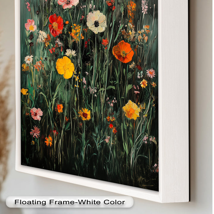 Wild Meadow Bloom – Colorful Field Flowers Flower Oil Painting