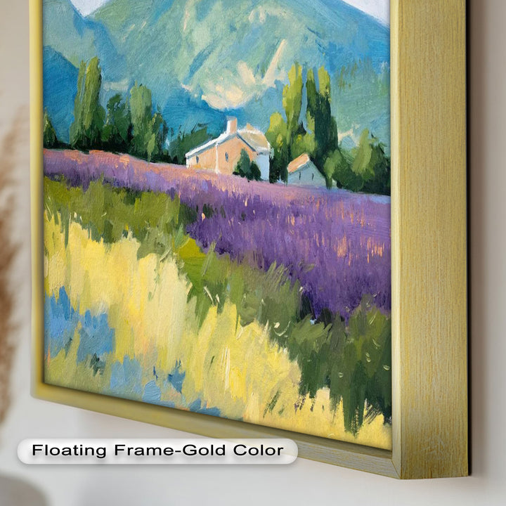 Lavender Fields in Provence – Impressionist Landscape Oil Painting