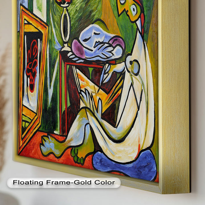 Artist and the Dream – Abstract Interior Scene Picasso Oil Painting