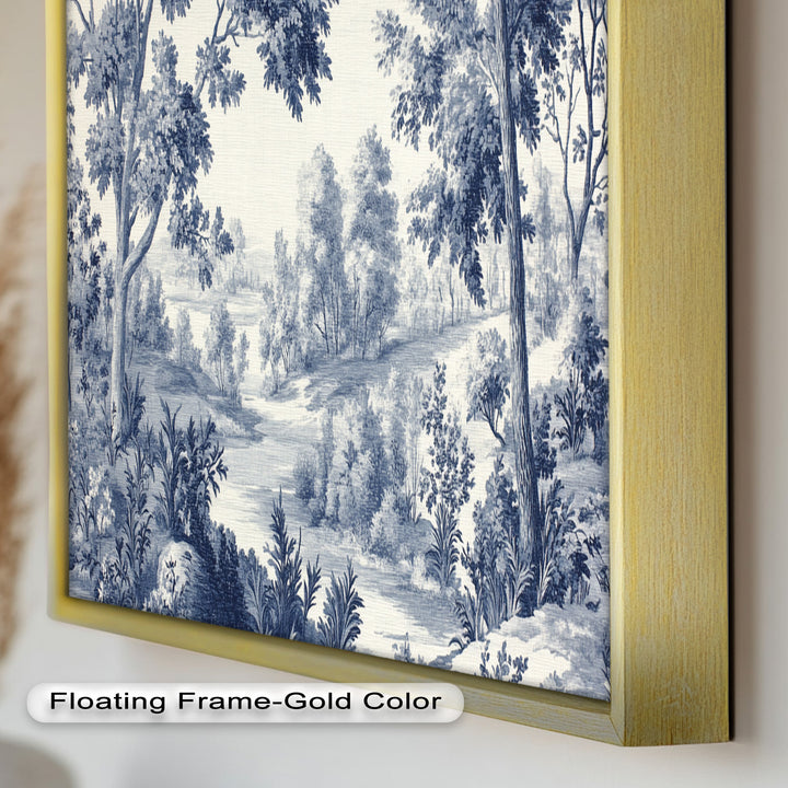 Monochrome Forest Wall Art – Classic Landscape Oil Painting