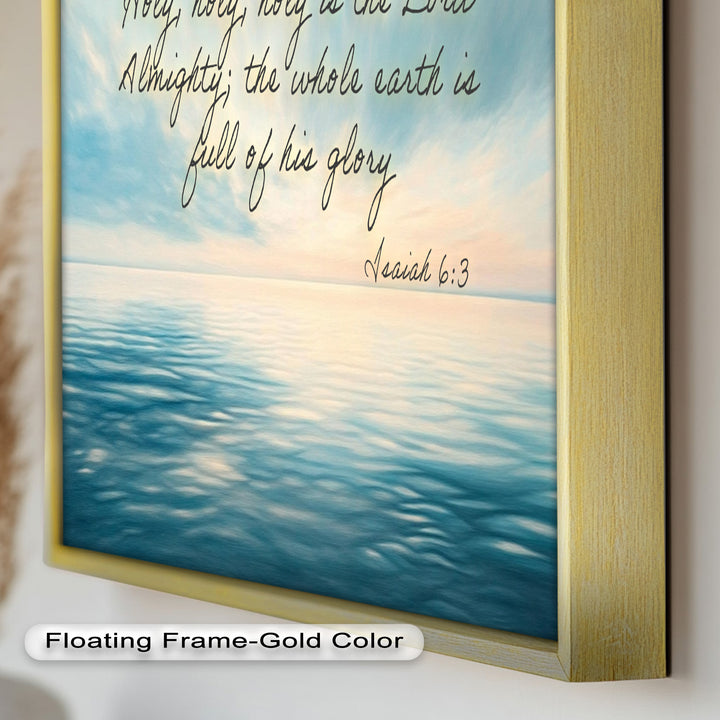 Isaiah 6:3 – Holy Is the Lord Bible Verse Oil Painting
