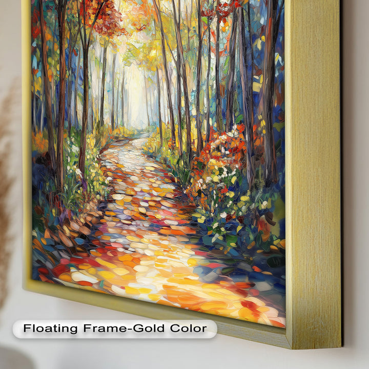 Forest Road to Somewhere – Expressive Oil Painting
