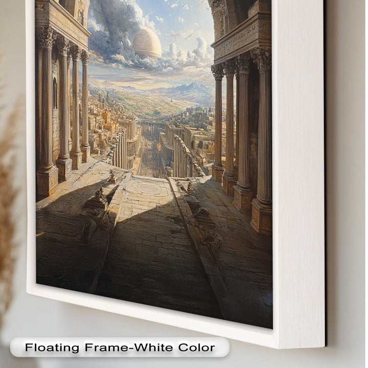 Celestial Archway over an Ancient Metropolis – Renaissance Oil Painting