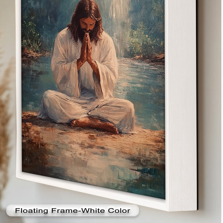 Psalm 46:10 – Be Still and Know Bible Verse Oil Painting