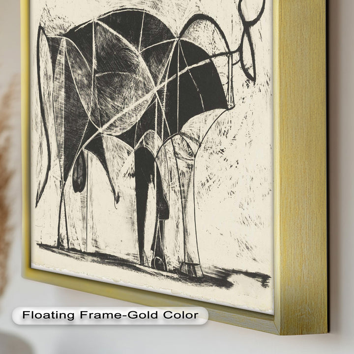 The Bull by Pablo Picasso – Minimal Abstract Oil Painting