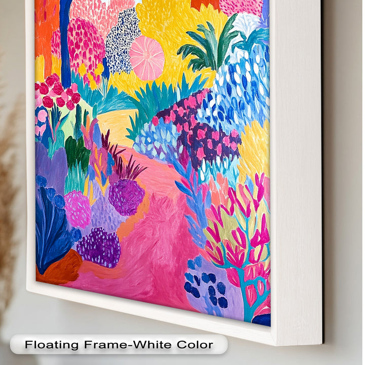 Dreamy Garden Path - Modern Oil Painting