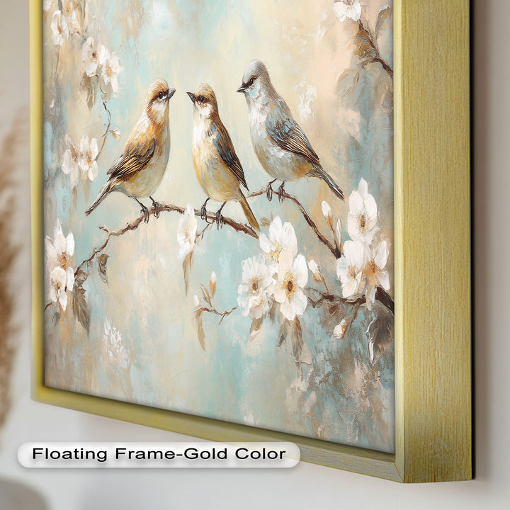 Springtime Songbirds – Animal Oil Painting
