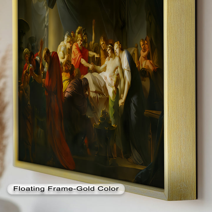 The Death of a Hero – Last Breath of Virtue Classicism Oil Painting