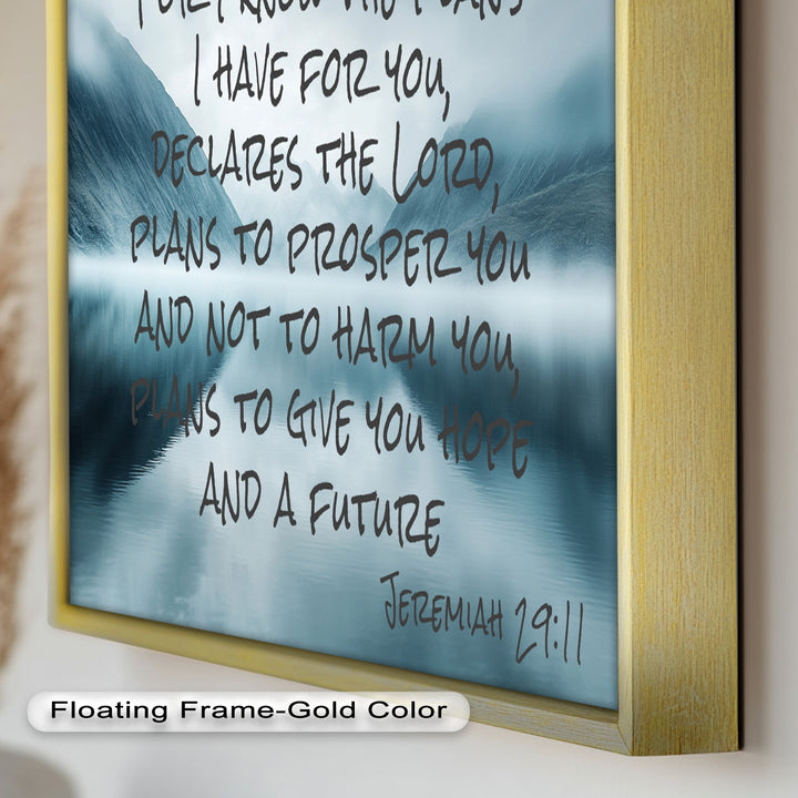 Jeremiah 29:11 – God's Plan Bible Verse Oil Painting