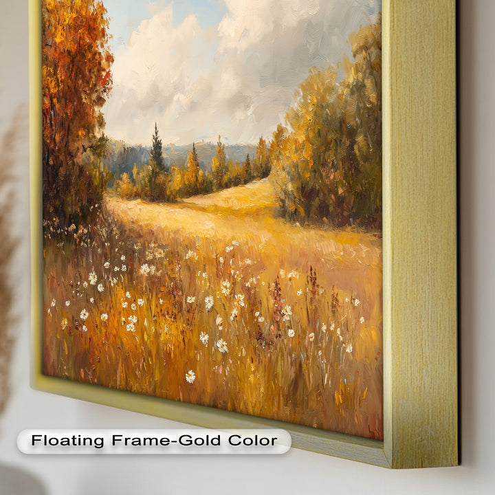 Autumnal Landscape – Tranquil Fall Scene in Oil Paintings