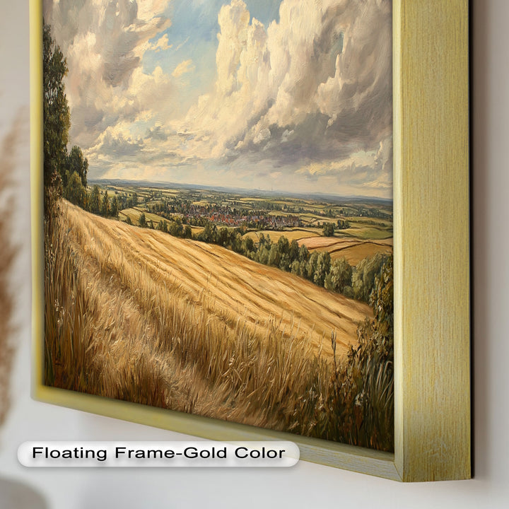 Golden Harvest View – Landscape Oil Paintings