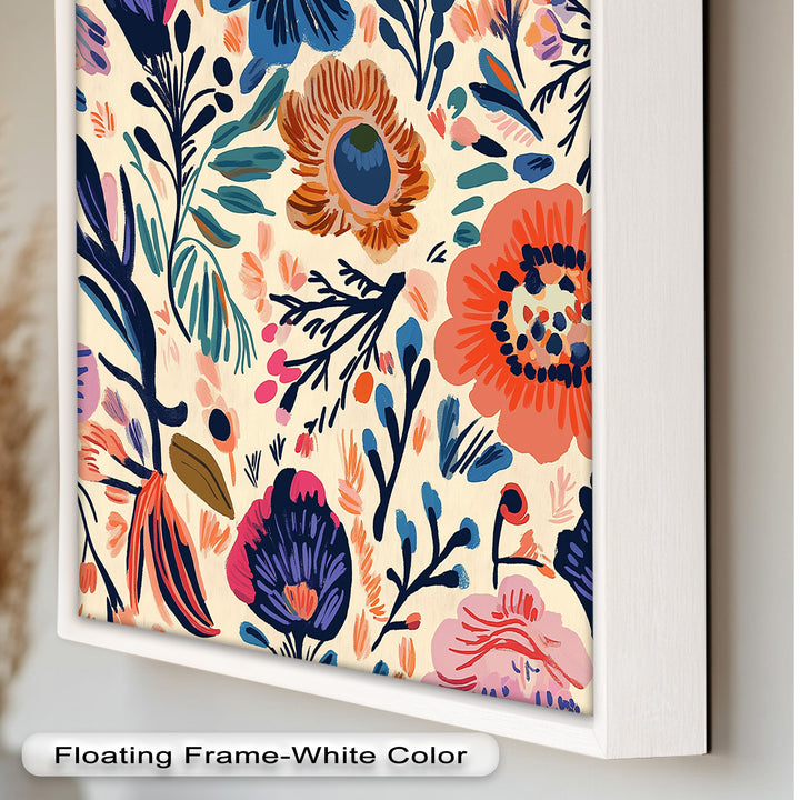 Garden Reverie – Expressive Boho Floral Oil Painting