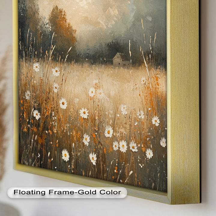 Golden Meadow – Wildflower Oil Painting