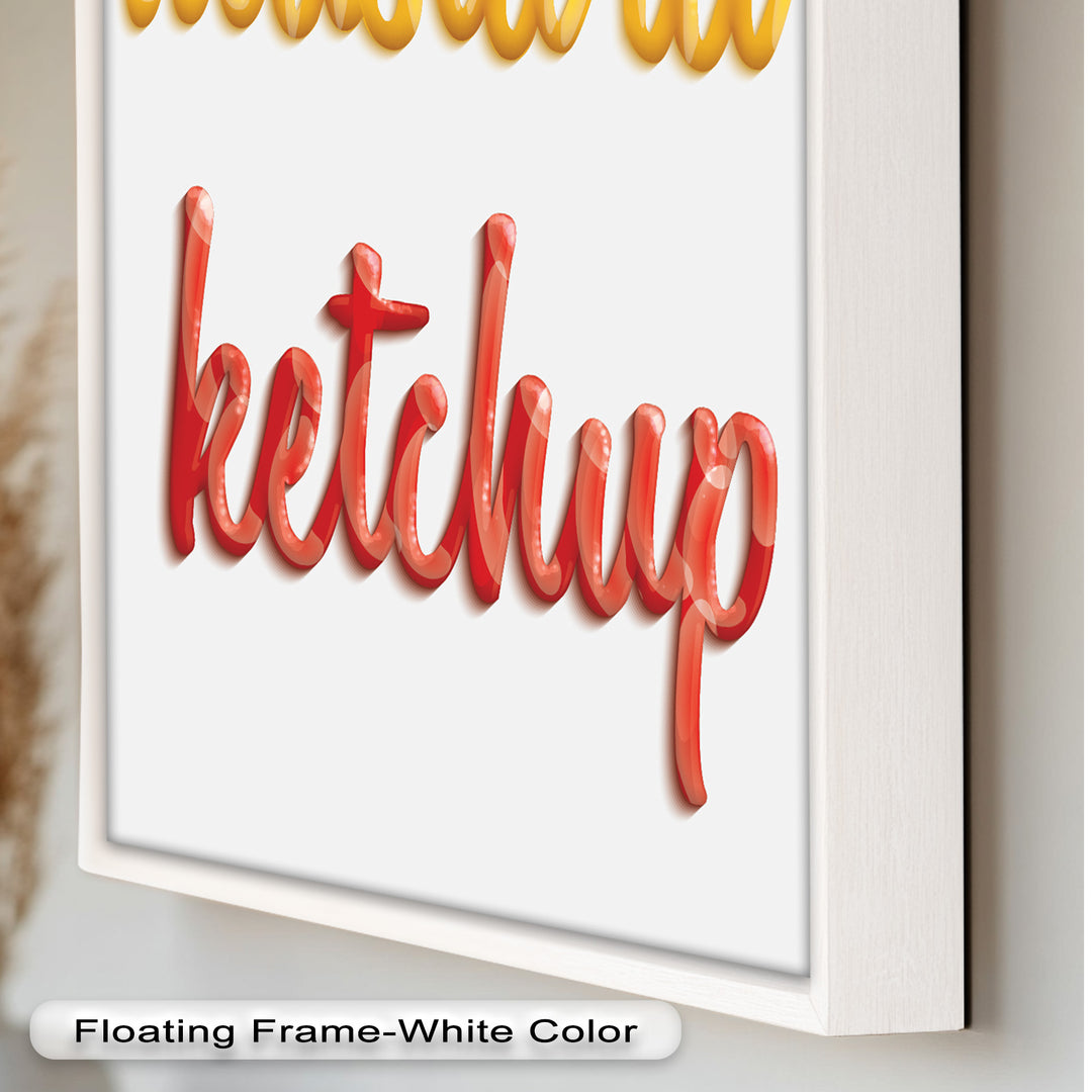 Mustard & Ketchup – Typography Oil Painting