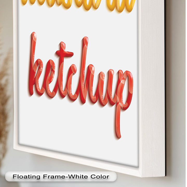 Mustard & Ketchup – Typography Oil Painting