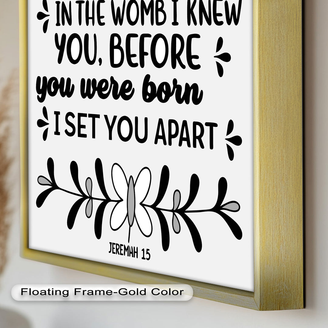 Before You Were Born – Jeremiah 1:5 Bible Oil Paintings